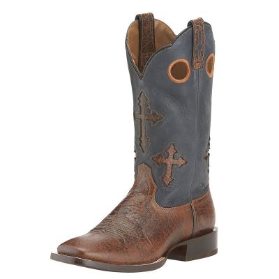 Ariat Ranchero Kahverengi / Gri Western Csizma Erkek (28295-562)